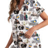 Law And Order Tv Series Satin Pajamas Set For Women