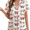 Women's Dachshund Cute Dog Pajama Set