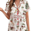 Christmas Dinner Party Satin Pajamas Set For Women