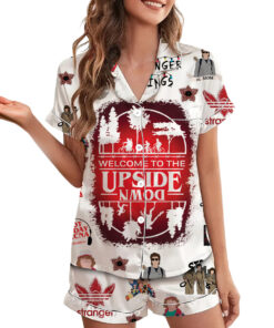 Stranger Things Welcome To The Upside Down Pyjama Pajamas Set
