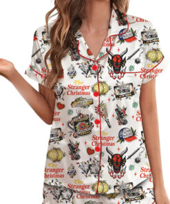 The Stranger Christmas satin Pajamas Set For Women