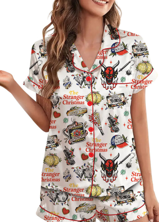 The Stranger Christmas satin Pajamas Set For Women