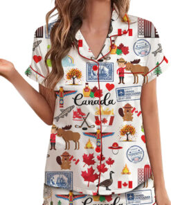Alternative view of Women's Canada Travel Satin Pajamas Set For Women