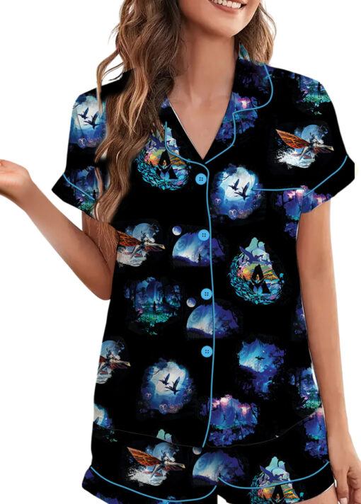 Avatar The Way Of Water Satin Pajamas Set For Women - Image 5