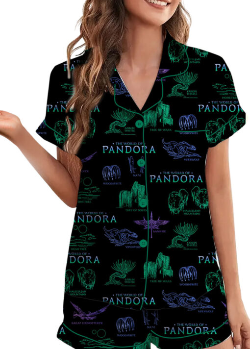 The World Of Pandora Satin Pajamas Set For Women - Image 5