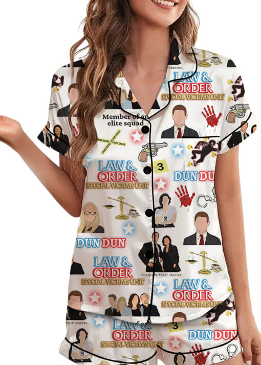 Law And Order Satin Pajamas Set For Women