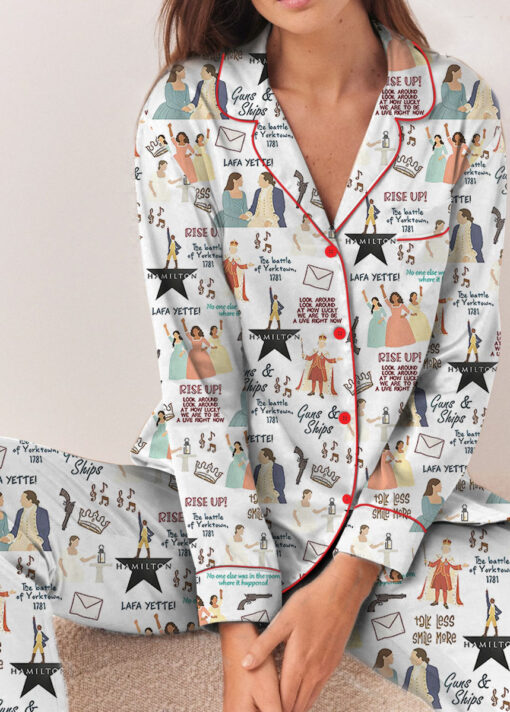 Hamilton Musical Short Satin Pajamas, Broadway Theater Pajamas, Musical Sleepwear, Alexander Hamilton Pajamas Set, Hamilton Fan Gift