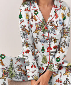 Disney Winnie The Pooh Pajamas, Pooh And Friends Pajamas Set, Honey Pooh Bear Women Pajamas, Disney Cartoon Gift, Gift For Her, Pooh Pajamas
