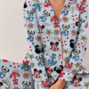 Disney Mickey Minnie Cruise Satin Pajamas Set For Women