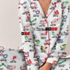Formula One Racing F1 Satin Pajamas Set For Women