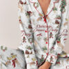 Christmas Dinner Party Satin Pajamas Set For Women