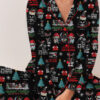Darth Vader Santa Satin Pajamas Set, Star Wars Characters Pajamas