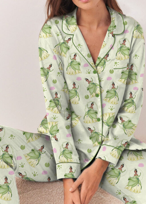 Princess Tiana Satin Pajamas Set For Women, The Princess And The Frog Pajama