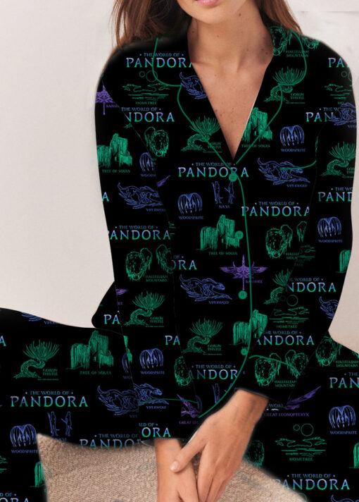 The World Of Pandora Satin Pajamas Set For Women - Image 10