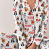 Stranger Cats Cute Satin Pajamas Set For Women