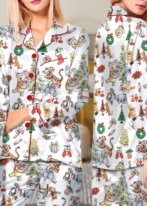 Disney Winnie The Pooh Pajamas, Pooh And Friends Pajamas Set, Honey Pooh Bear Women Pajamas, Disney Cartoon Gift, Gift For Her, Pooh Pajamas
