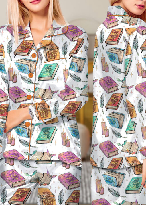 Women's Coquette Acotar Satin Pajamas Set For Women - Image 10