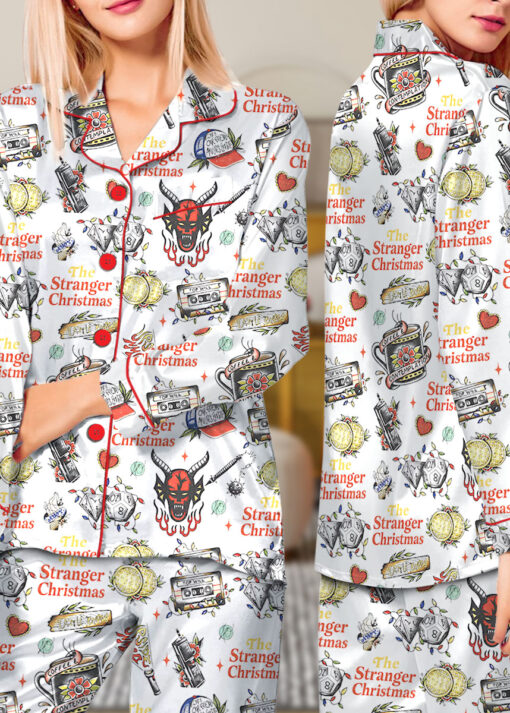 The Stranger Christmas satin Pajamas Set For Women