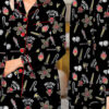 Stranger Things Hellfire Club Friends Don’t Lie Short Sleeve Satin Pajamas Set
