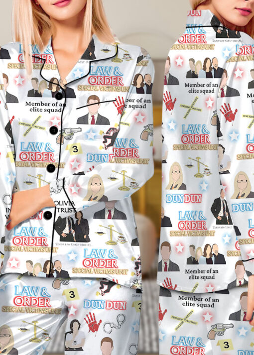 Law And Order Satin Pajamas Set For Women