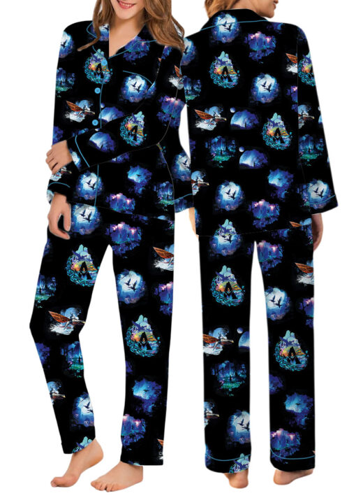 Avatar The Way Of Water Satin Pajamas Set For Women - Image 9