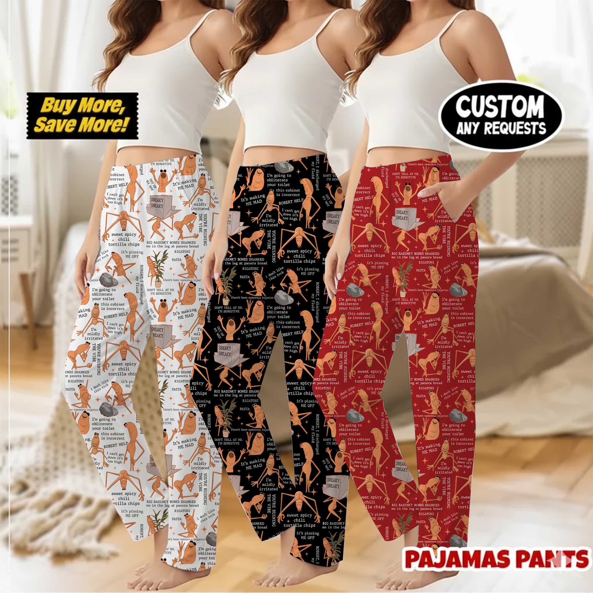 Marcus The Worm Pajamas Pants, Robert Help Marcus The Worm Pajamas Pant