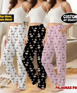 Women's Cocktail Espresso Martini Satin Pajama Pants For Women