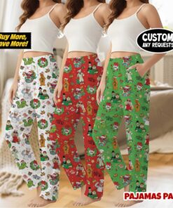 Muppet Christmas Carol Silky Satin Pajama Pants For Women