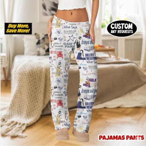 Aesthetic Star Satin Pajamas Set For Women - Image 2