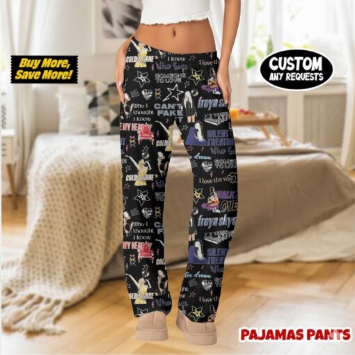 Aesthetic Star Satin Pajamas Set For Women - Image 3