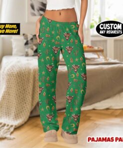 Women’s Rustic Americana Western Satin Pajama Pants For Women