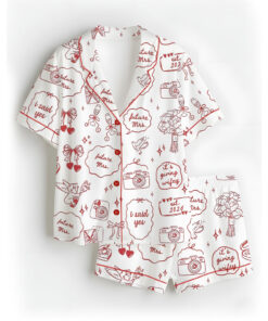 Women's Bridal Anniversary Satin Pajamas Set, White Color, US Size S-5XL