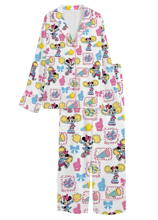 Women’s Disney UCA All Star Nationals 2026 Satin Pajamas Set For Women, White Color, US Size S-5XL - Image 10