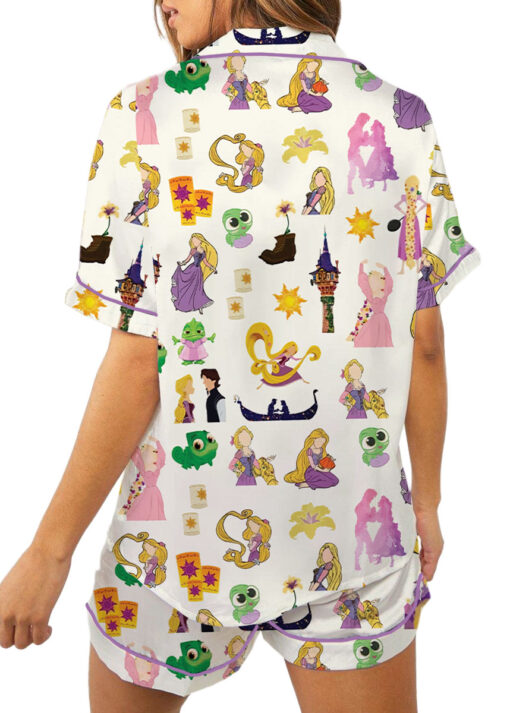 Women’s Princess And The Frog Pajamas Set For Women, Beige Color, US Size S-5XL - Image 4