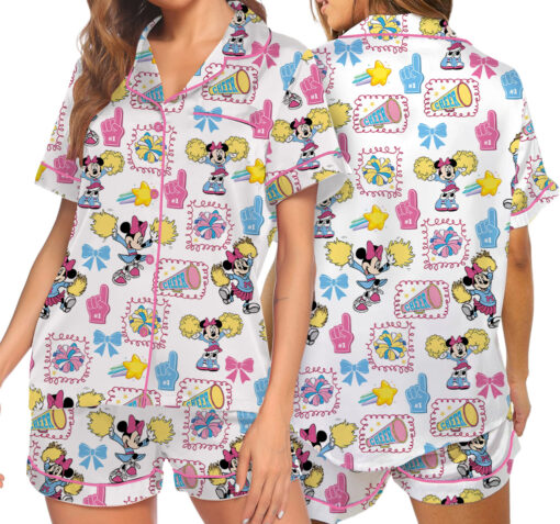 Women’s Disney UCA All Star Nationals 2026 Satin Pajamas Set For Women, White Color, US Size S-5XL - Image 7