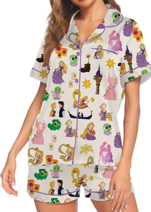 Women’s Princess And The Frog Pajamas Set For Women, Beige Color, US Size S-5XL - Image 7