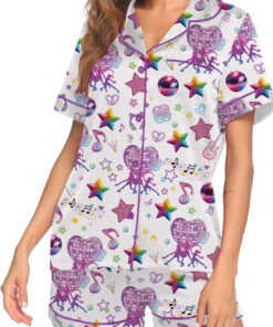 Alternative view of Women’s K-Pop Demon Hunters Satin Pajamas Set For Women, White Color, US Size S-5XL