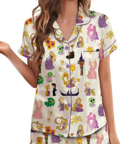 Alternative view of Women’s Princess And The Frog Pajamas Set For Women, Beige Color, US Size S-5XL