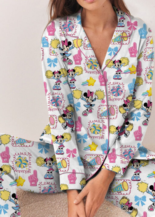 Women’s Disney UCA All Star Nationals 2026 Satin Pajamas Set For Women, White Color, US Size S-5XL - Image 11