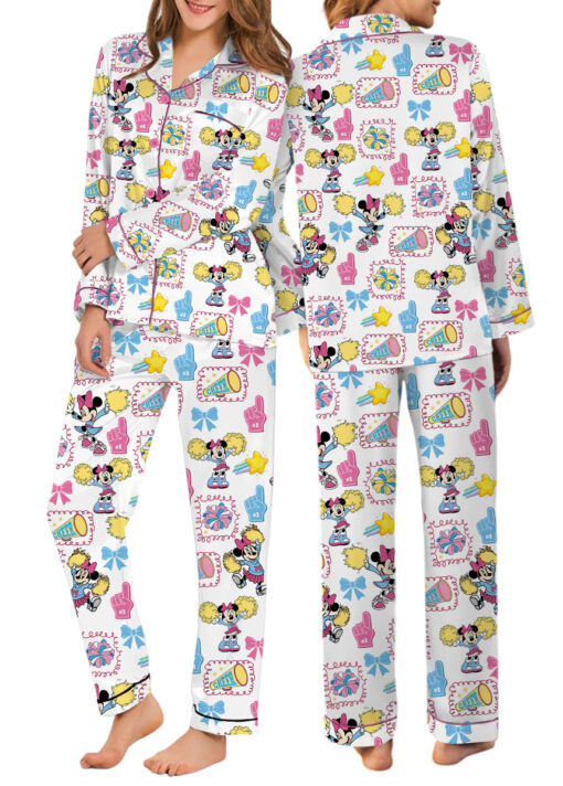 Women’s Disney UCA All Star Nationals 2026 Satin Pajamas Set For Women, White Color, US Size S-5XL - Image 12