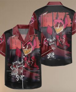 Alternative view of Women’s Hazbin Hotel Alastor Satin Pajamas Set For Women, Black Color, US Size S-5XL