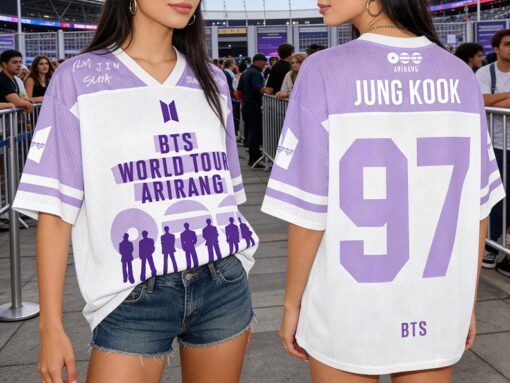 Personalized BTS MultiColor Arirang World Tour Jersey, Custom Name Number Kpop Fan Merch - Image 8