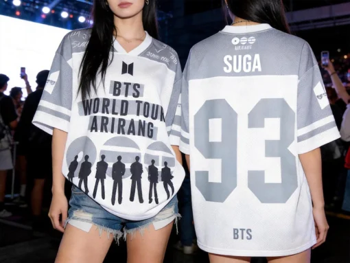 Personalized BTS MultiColor Arirang World Tour Jersey, Custom Name Number Kpop Fan Merch - Image 5