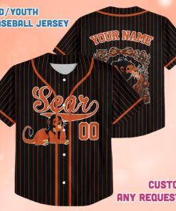 Lion King Scar Baseball Jersey, Disney Lion King Jersey, Scar Character Jersey, Lion King Family Matching Jersey, Disney World Trip Shirt