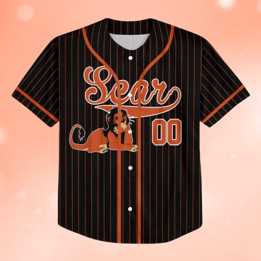 Lion King Scar Baseball Jersey, Disney Lion King Jersey, Scar Character Jersey, Lion King Family Matching Jersey, Disney World Trip Shirt - Image 4