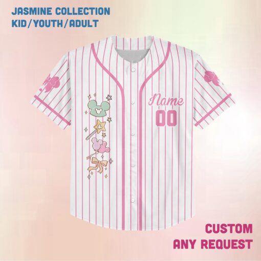 Personalize Disney Park Girls Baseball Jersey, The Life Of A Park Girl Disney Castle For Kid Youth Adult, Disneyland - Image 2