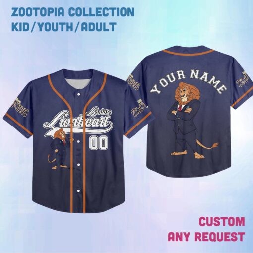 Personalized Disney Zootopia Baseball Jersey, Retro Judy Hopps Nick Wilde Kids Youth Adult Baseball Team, Powerline Stand Out Tour - Image 6