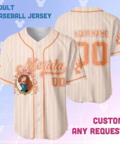 Alternative view of Custom Disney Princess Collection Baseball Jersey, Disney Game Day Kid Adult Jersey, Gift For Baseball Fan, Disney Princess Matching Gift