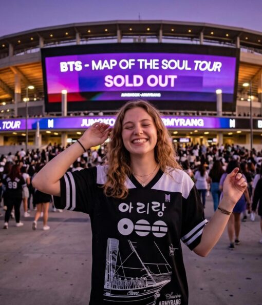 BT21 Football Jersey Shirt, Custom BT21 Merch Jersey Shirts, BT21 Jerseys For Teen Girl Football Kpop Fan, World Tour 2026 - Image 4