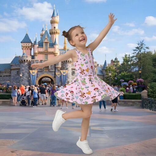 Disney Toy Story Dress, Woody Buzz Jessie Skater Dress, Toy Story Land Vacation Outfit, Magical Park Summer Dress, Matching Mother Daughter - Image 7